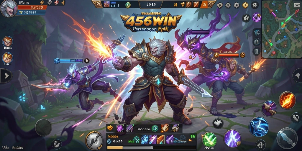 Gameplay mendebarkan di arena <strong>456WIN</strong> dengan karakter unik.