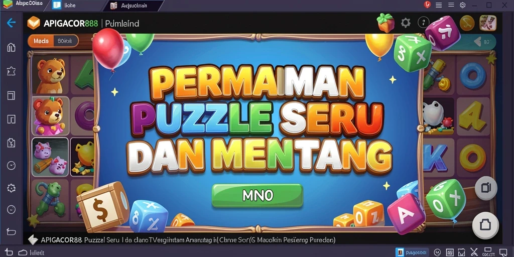 Tampilan gameplay seru dari APIGACOR88 yang penuh warna.