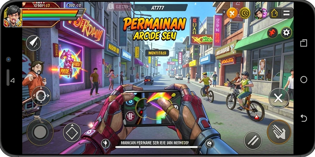 Tampilan gameplay menegangkan dari AT777 yang memikat.