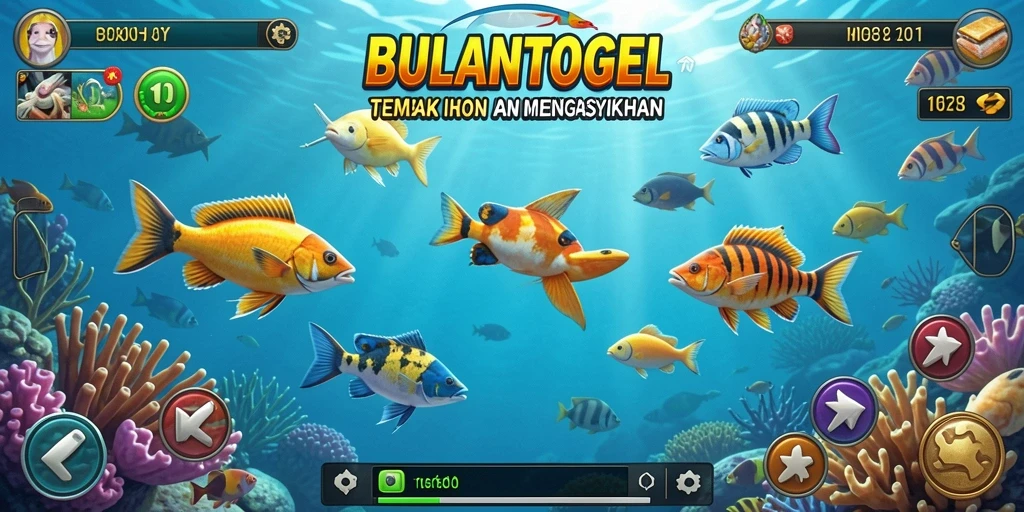 Screenshot gameplay Tembak Ikan yang seru dan penuh warna.