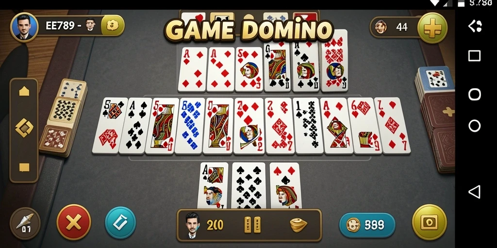 Screenshot gameplay Domino yang menarik di EE789.