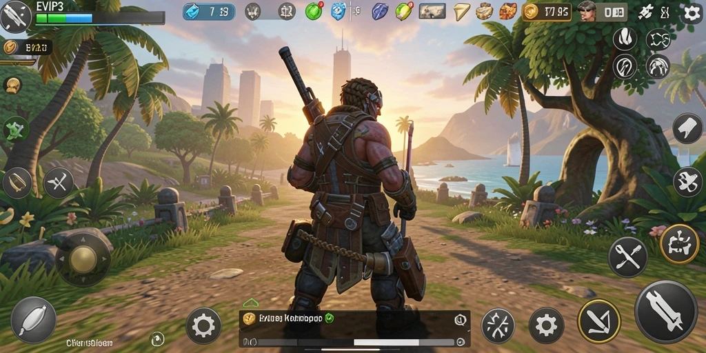 Tampilan gameplay menarik dari EVIP3 yang penuh interaksi.