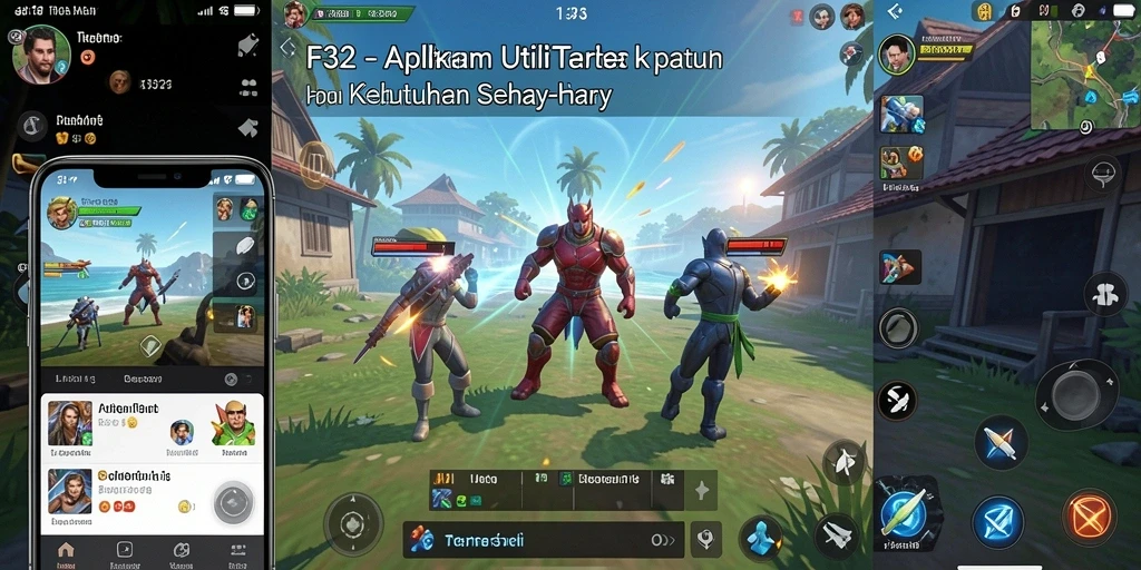 Tampilan utama F32 yang menampilkan berbagai alat utilitas.