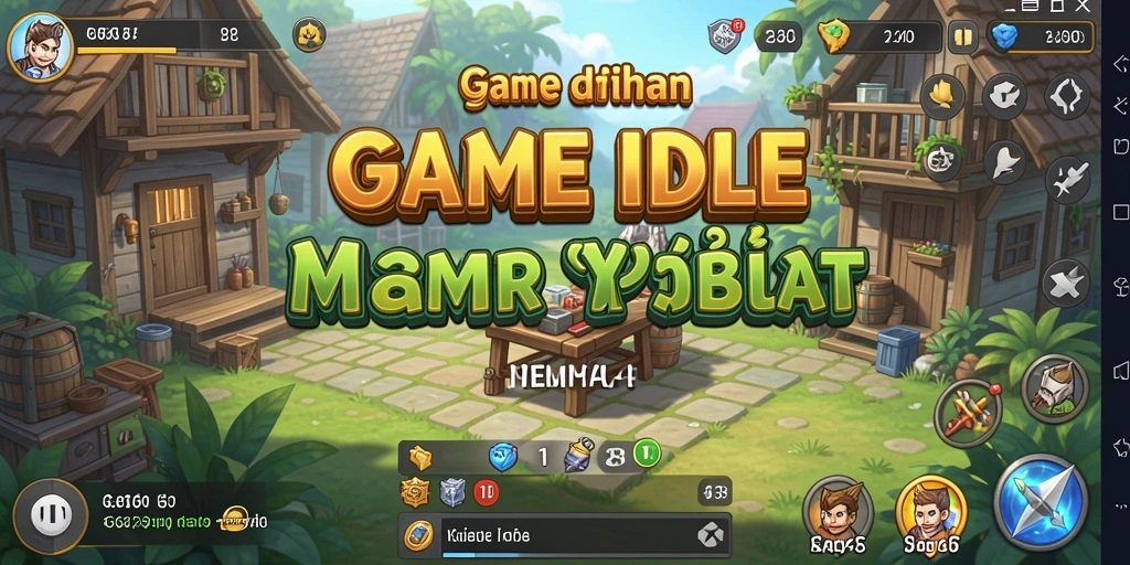Screenshot gameplay G668 menampilkan aksi seru dalam mode Idle.