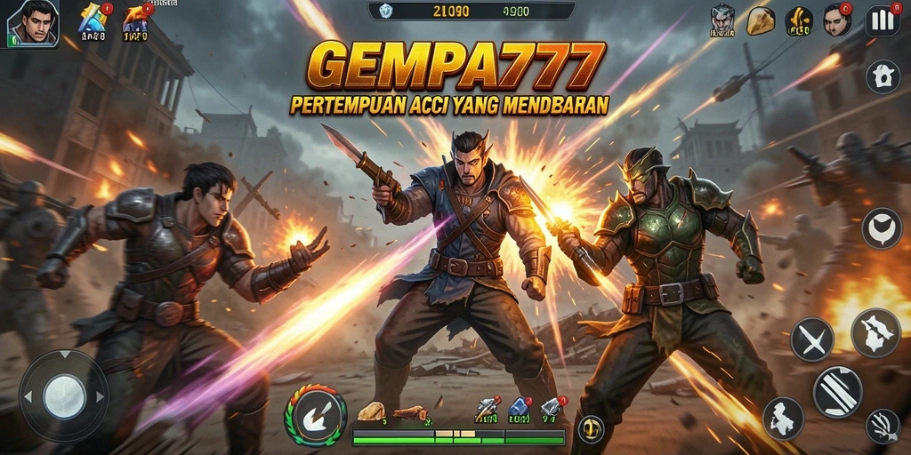 Tangkapan layar dari gameplay mendebarkan dalam GEMPA777.