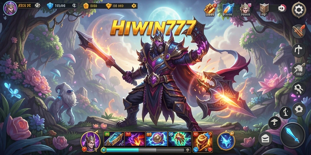 Tangkapan layar gameplay HIWIN777 menampilkan pertarungan seru dan karakter menawan.