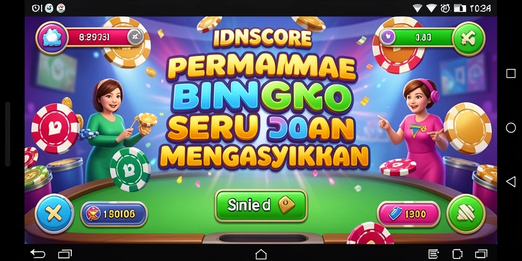 Tampilan gameplay Bingo yang menarik dan interaktif di IDNSCORE.