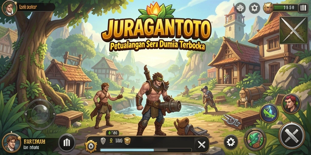 Tangkapan layar gameplay menunjukkan karakter menjelajahi dunia terbuka yang menakjubkan.