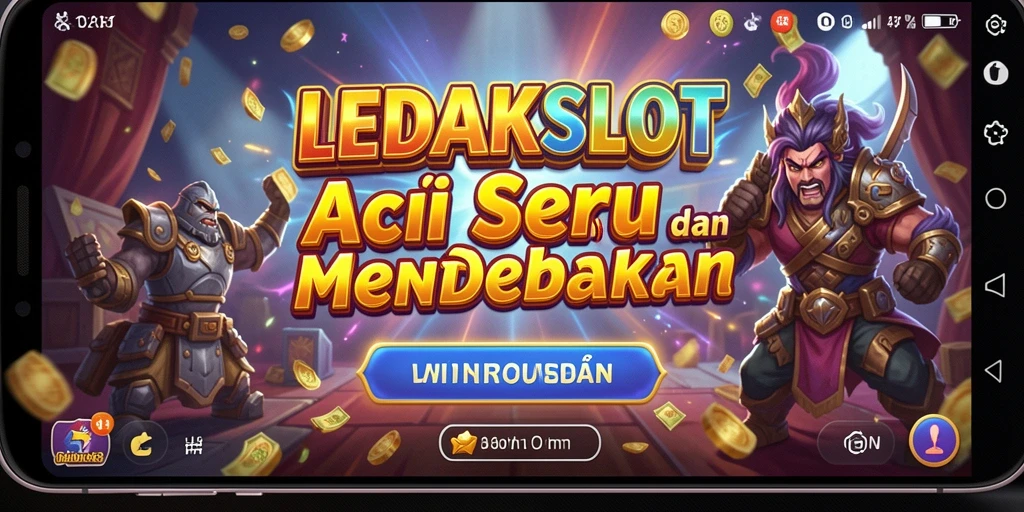 Tampilan gameplay LEDAKSLOT yang mendebarkan dan seru.