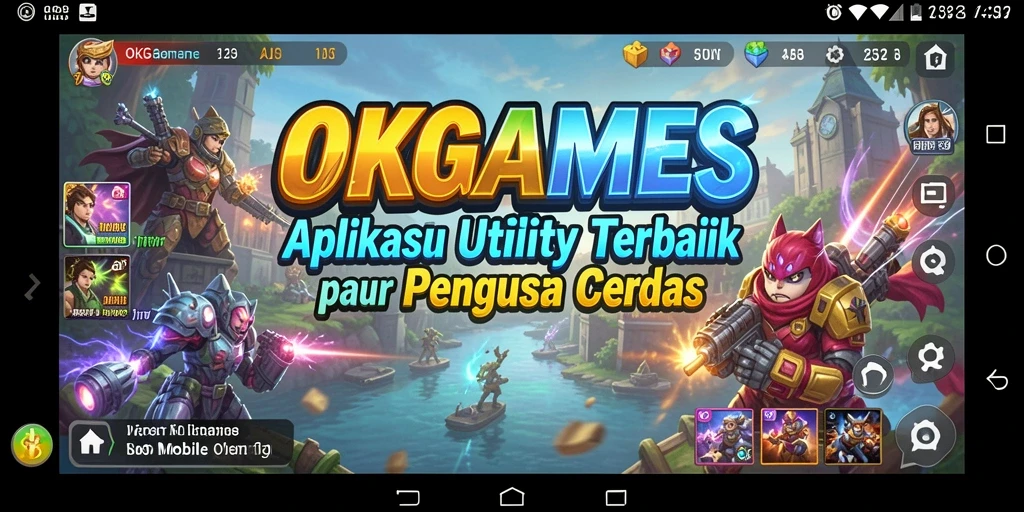 Tampilan antarmuka <strong>OKGAMES</strong> yang user-friendly dan efisien.