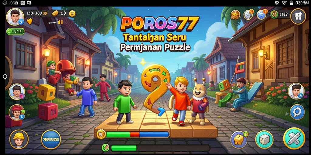 Tangkapan layar POROS77 menunjukkan gameplay yang menantang dan menarik.