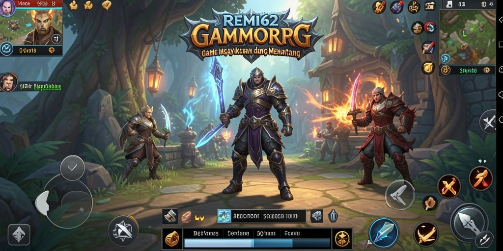 Tampilan gameplay menarik dalam REMI62 yang menampilkan aksi epik MMORPG.