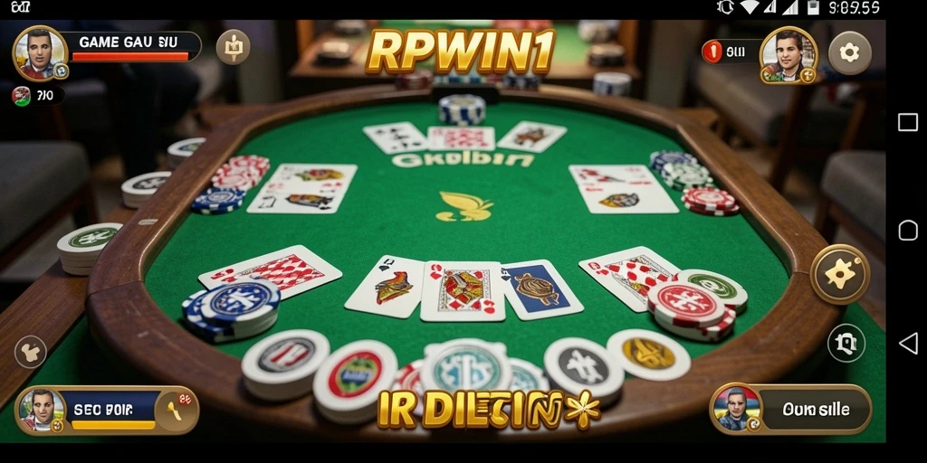 Tampilan seru gameplay Gaple di RPWIN1.