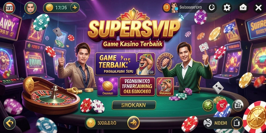 Tampilan gameplay Kasino di SUPERSVIP yang memukau dan menarik.